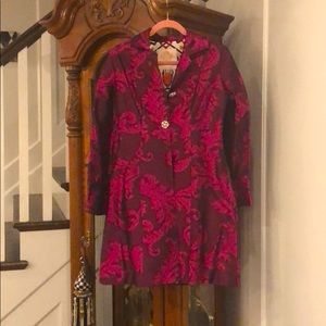 Custom made coat with silk lining